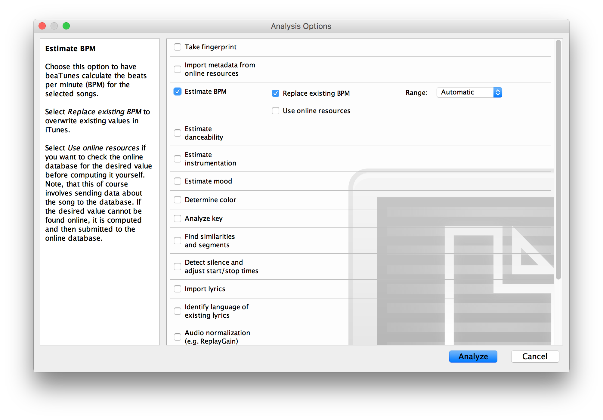 apple music bpm analyzer